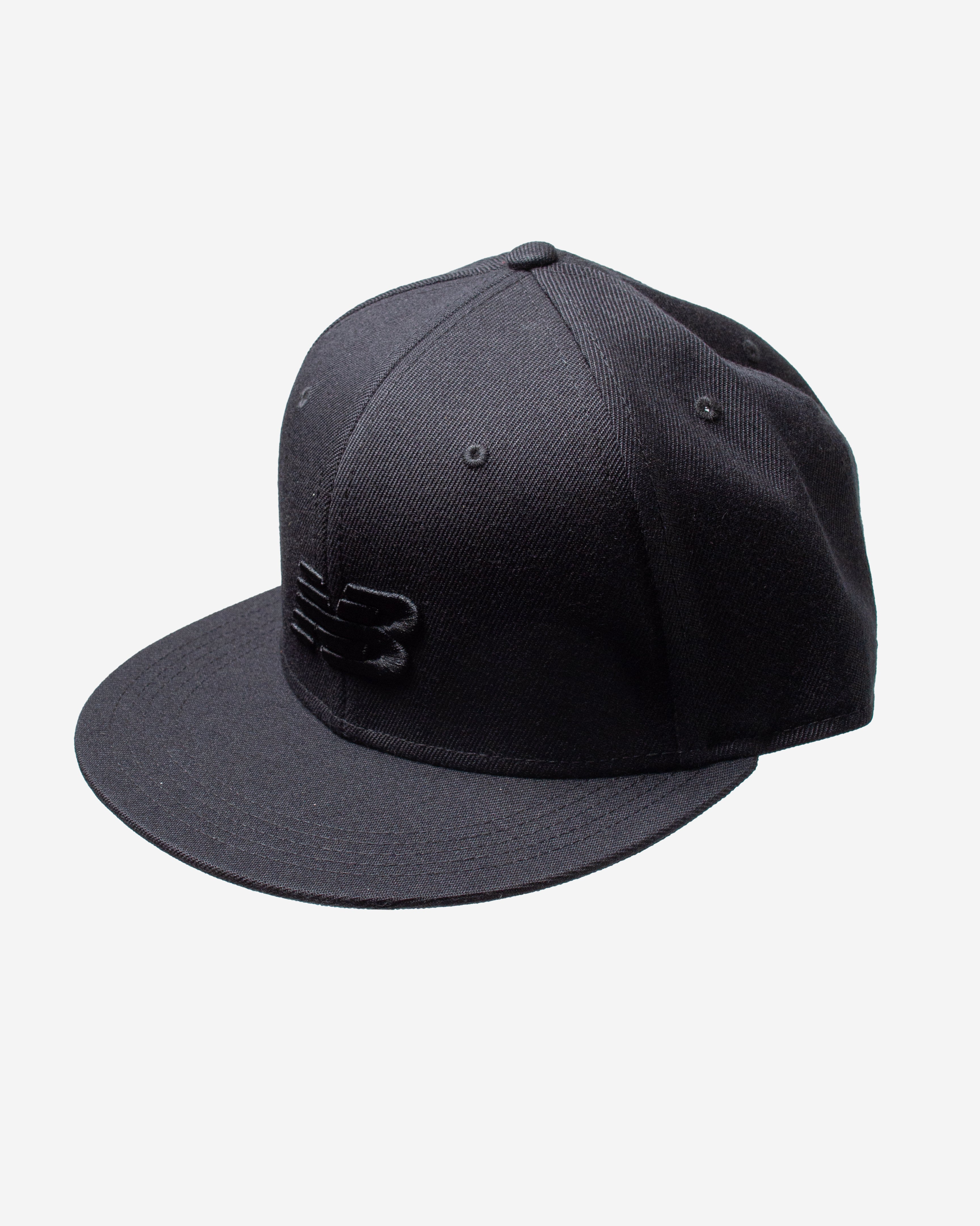 6 PANEL FLAT BRIM HAT NERO