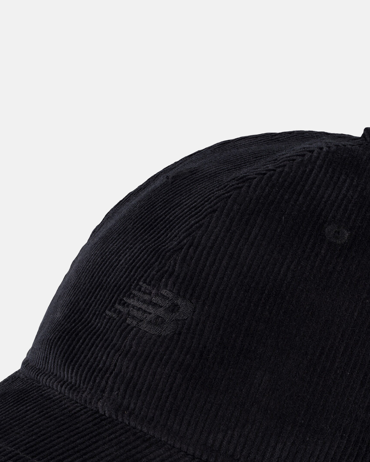 6 PANEL WASHED CORDUROY HAT  NERO